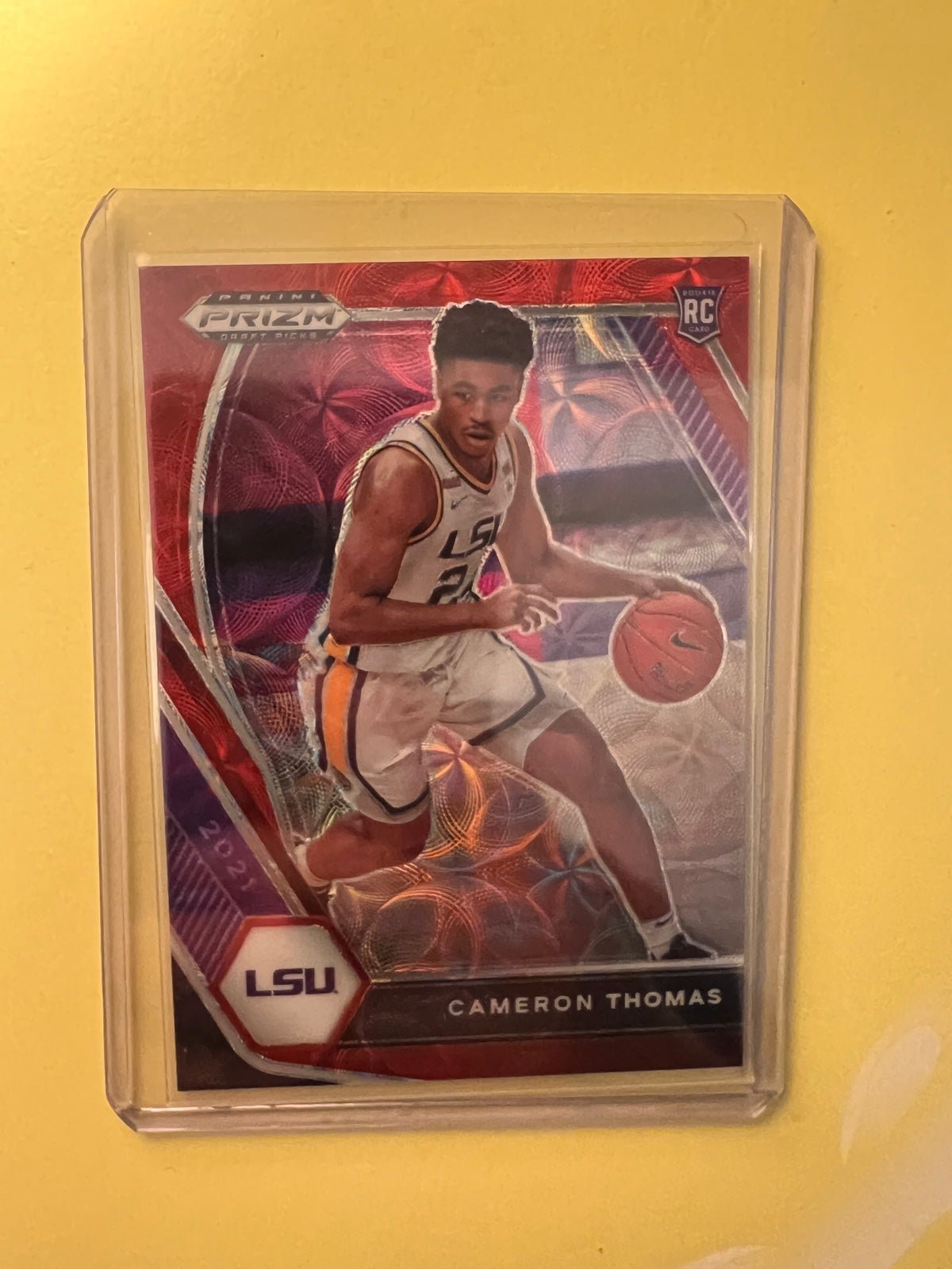 2021 Prizm Draft Picks Cameron Cam Thomas Nets Red /88 RC