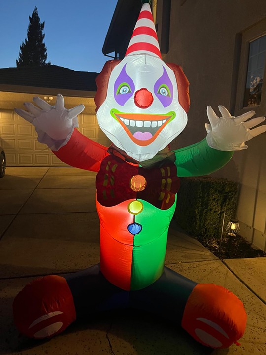 7 FT Halloween Inflatables Outdoor Decorations Laugh Clown Blow Up Yard Decor