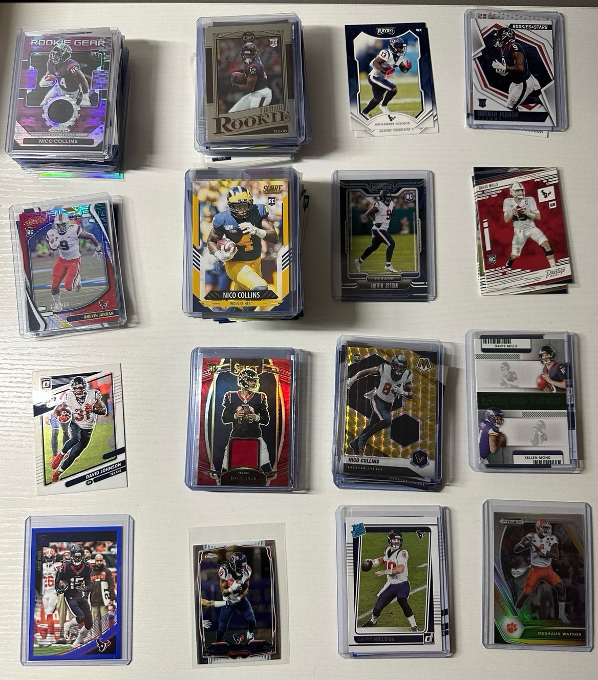 Houston Texans Football Card Lot With Memorabilia Cards And C.J. Stroud RC’s