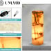 Elegant Handcrafted Onyx Marble Table Lamp, Warm Amber Glow, Relaxing Table Lamp