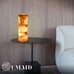 Elegant Handcrafted Onyx Marble Table Lamp, Warm Amber Glow, Relaxing Table Lamp