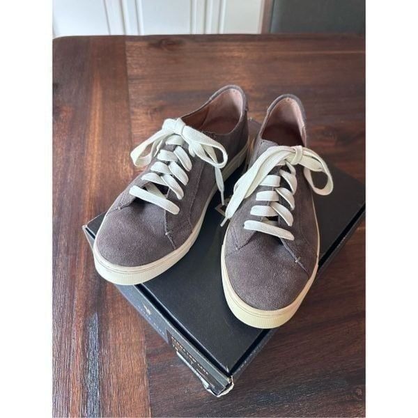 Frye Gemma suede leather low rise lace up shoe