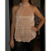 Anthropologie Vickie Halter Top Pink Size Medium shimmering buttoned back