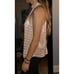 Anthropologie Vickie Halter Top Pink Size Medium shimmering buttoned back