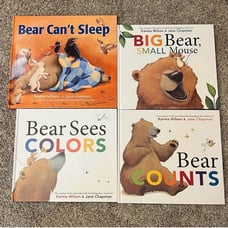 Bear Books set of 4 by Karma Wilson & Jane Chapman