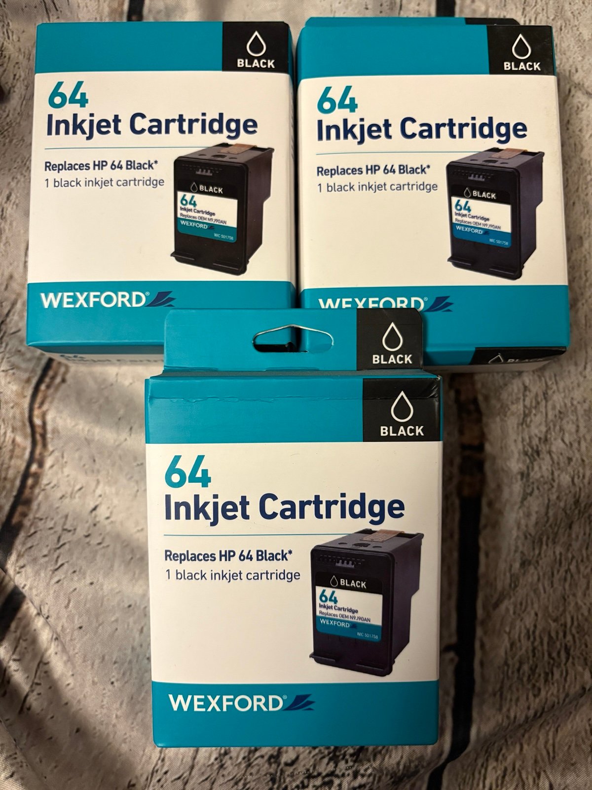 Printer ink 64XL black x3 new sealed