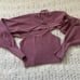 Matching Set Knit Halter Tank Top + Bolero Sweater Cover Pink (Medium)