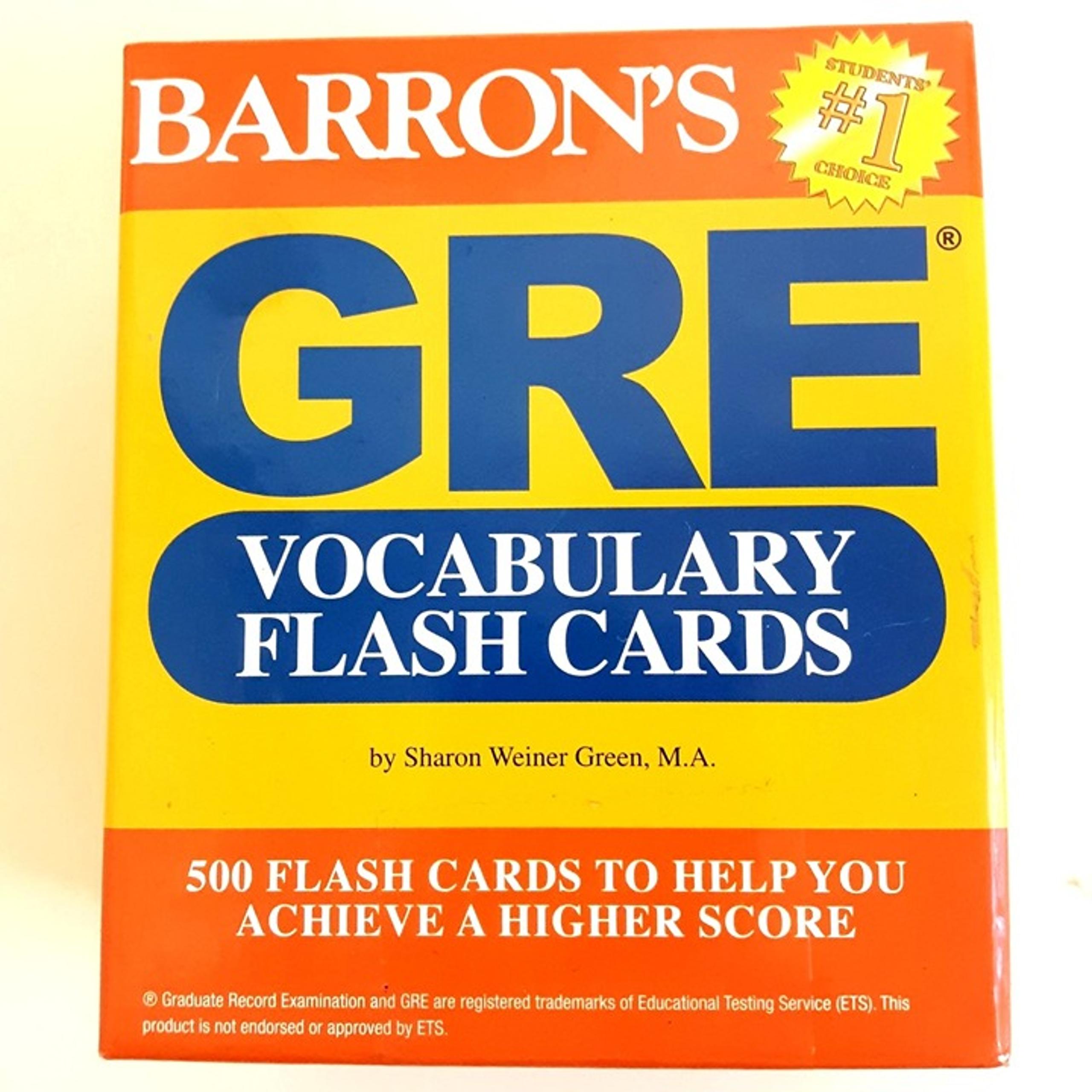 Barron&#39;s GRE Vocabulary Flash Cards by Sharon Weiner Green M.A
