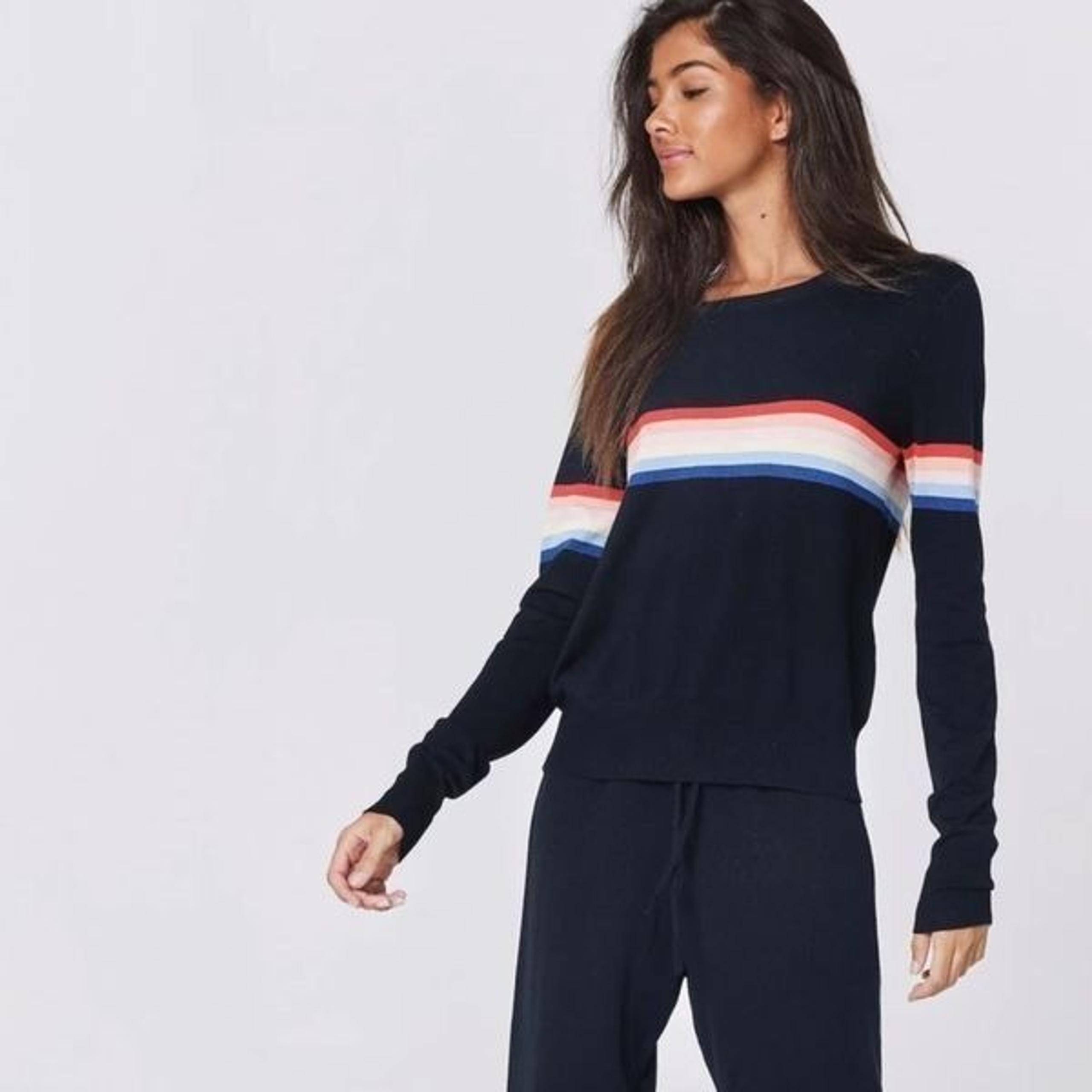 Madeleine Thompson X Spiritual Gangster striped sweater size Small