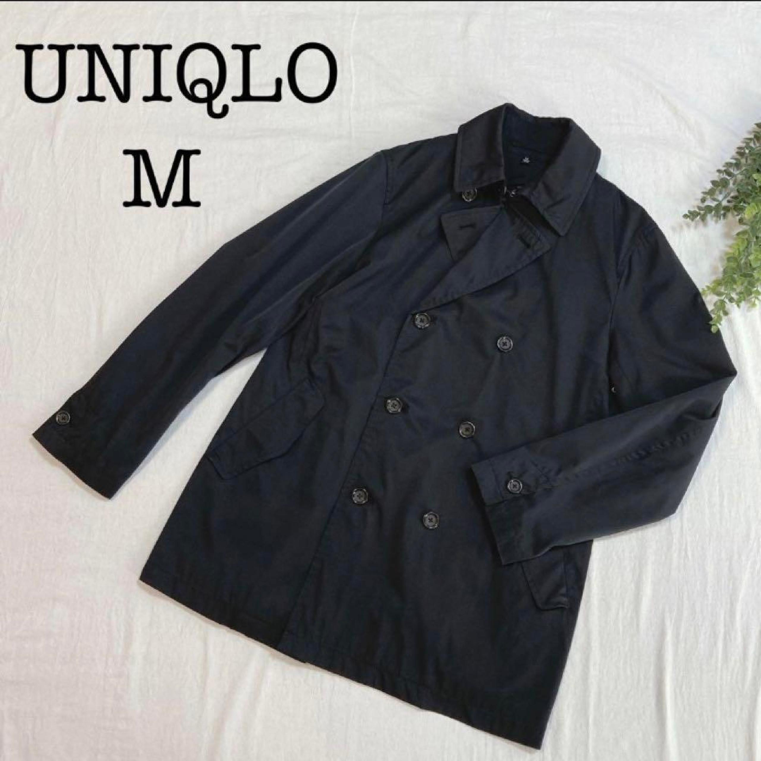 UNIQLO Trench Coat, Size M, Black, Men's, Casual Business