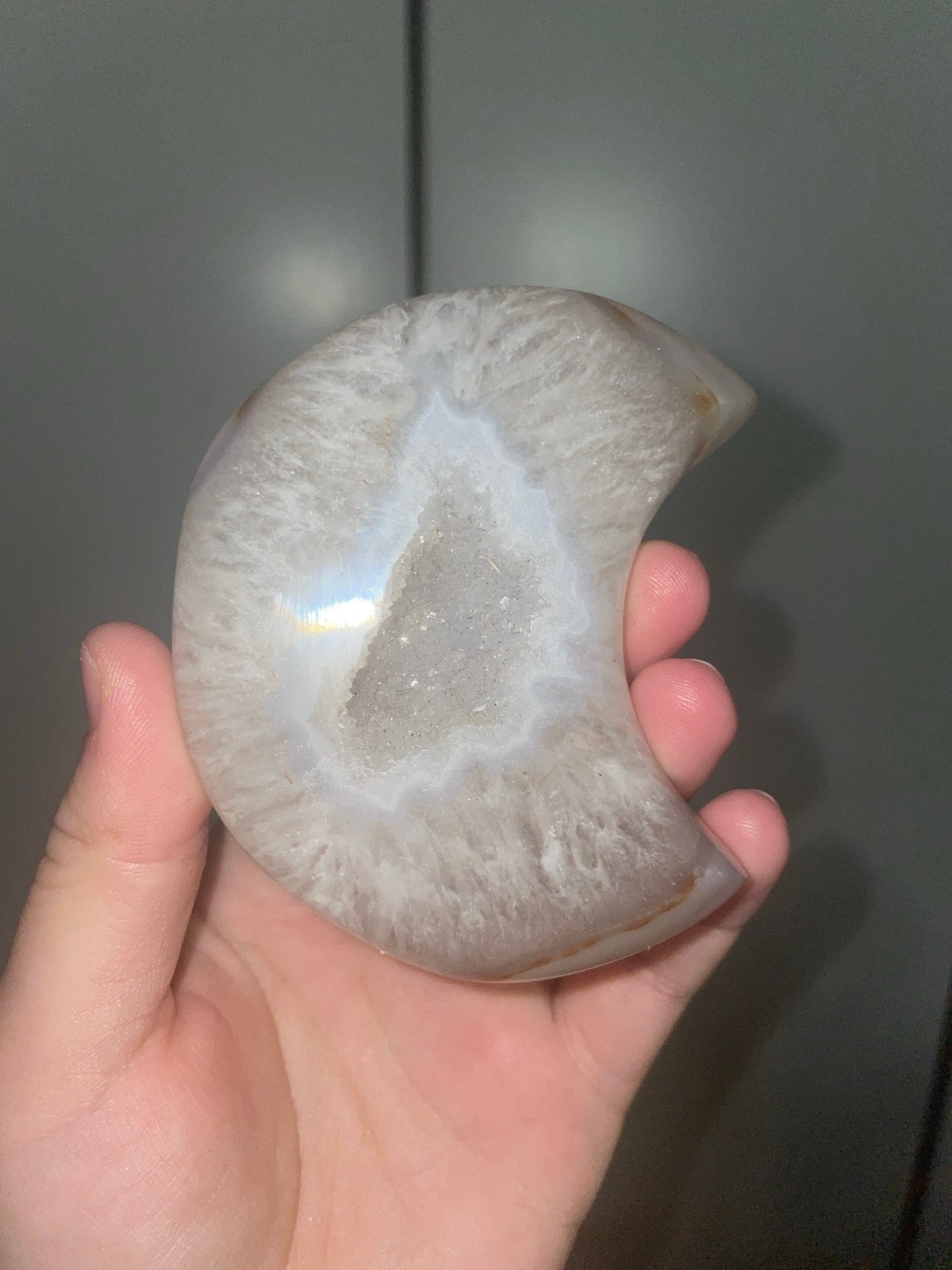 druzy agate moon