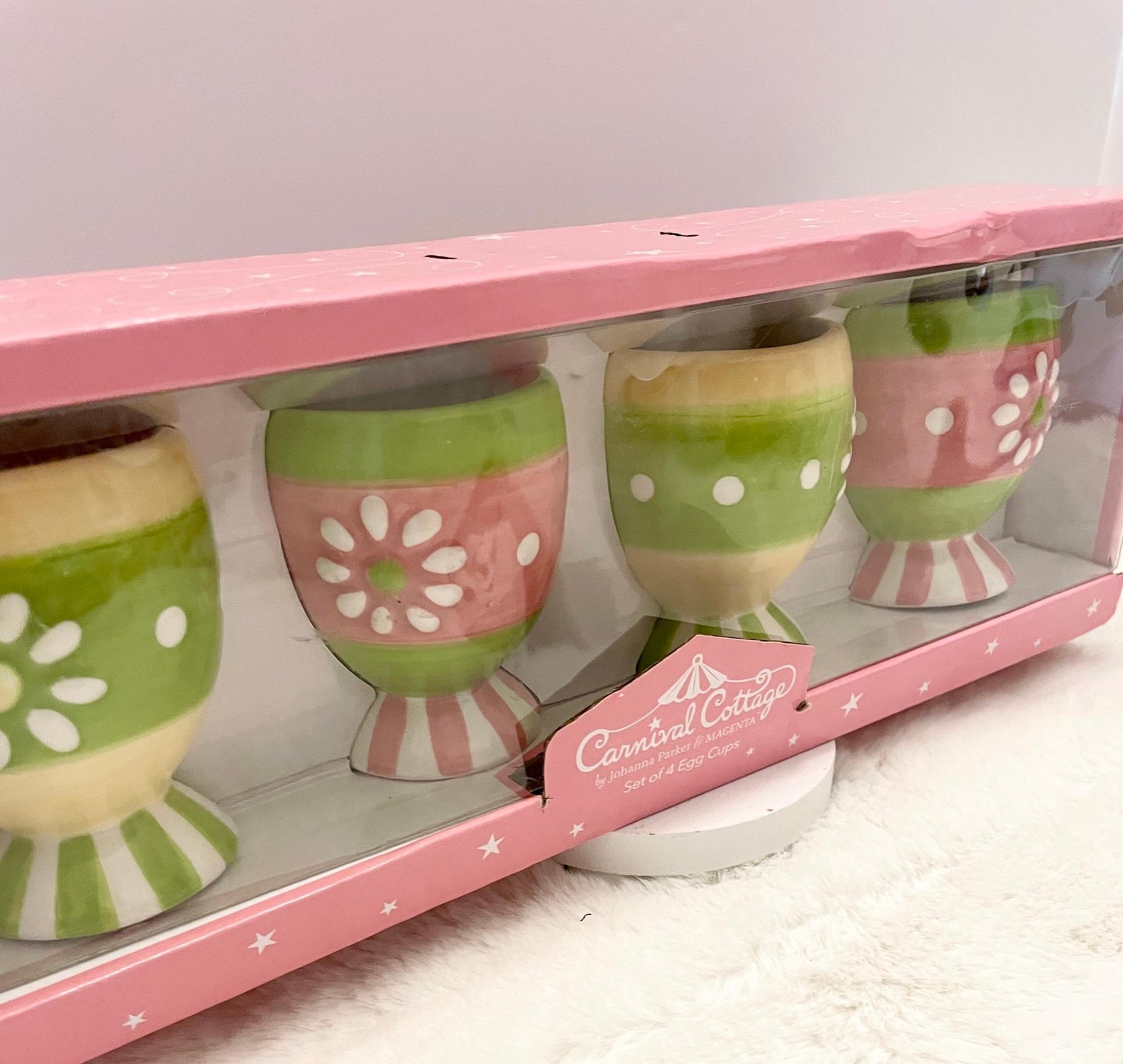 Johanna Parker Easter Egg Holders Cups NWT in Box