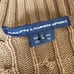 Vintage Ralph Lauren Sport Brown Turtleneck Cableknit Pullover Sweater Sz Large
