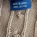 Vintage Ralph Lauren Sport Brown Turtleneck Cableknit Pullover Sweater Sz Large