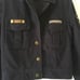 Telluride Cropped Jacket Women's Size 10 Patches Navy