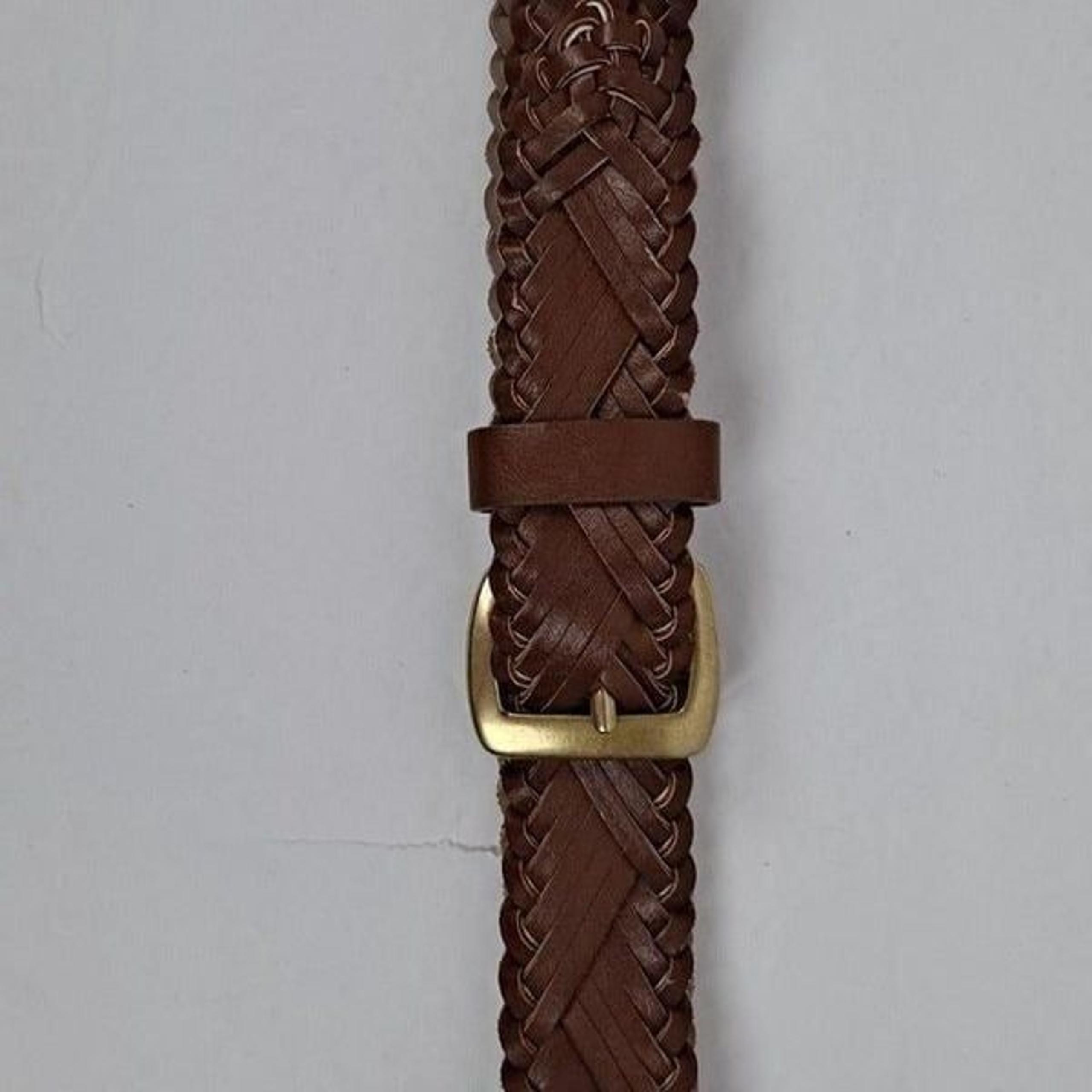 Gap Mens woven leather belt NWOT