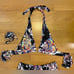 Liquid Trip O-Ring Bra Top & Strappy High-Waist Bottom Rave Set Small