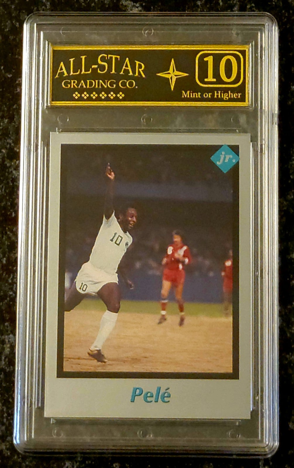 PELE 1991 Tuff Stuff Jr Graded Mint ASG 10