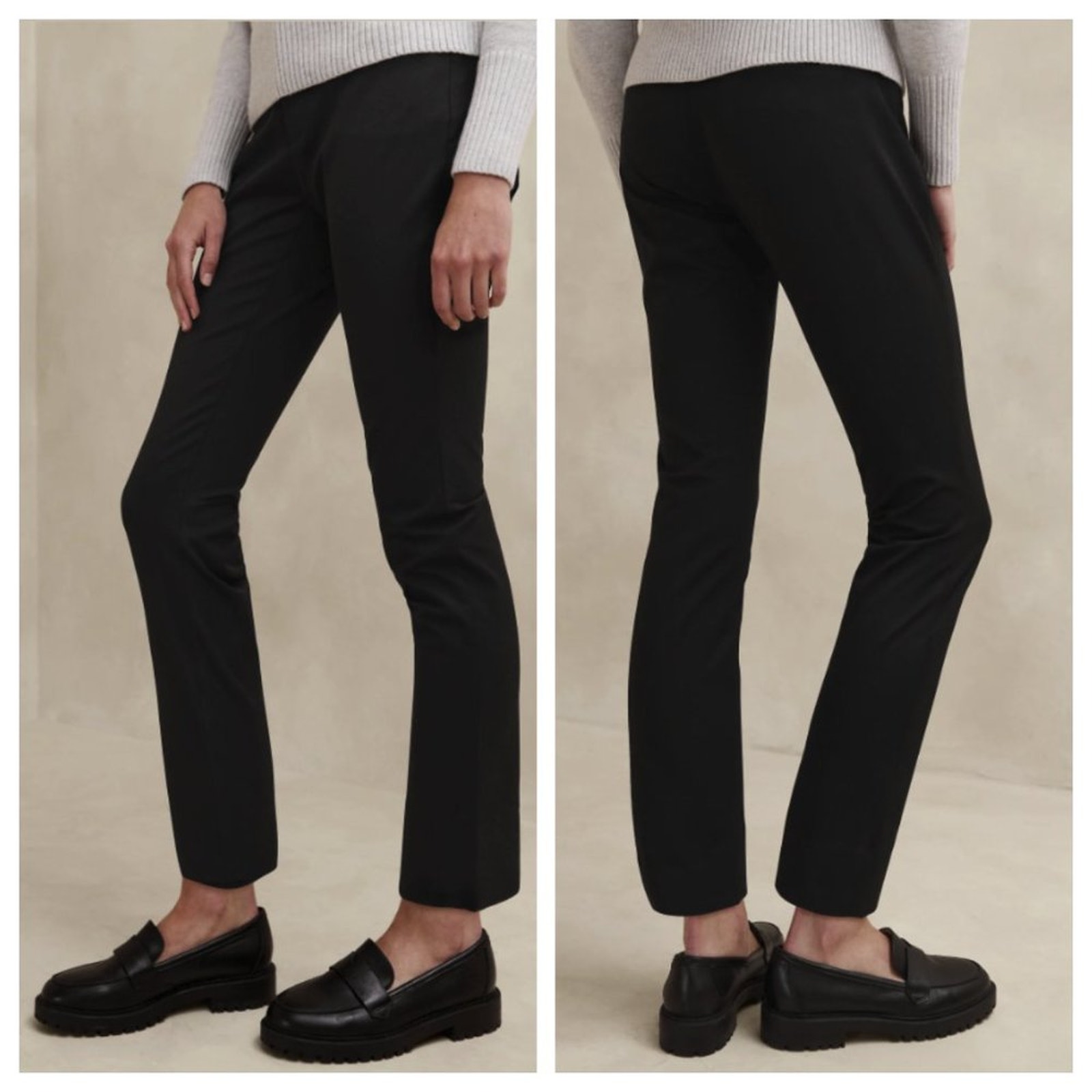 Banana Republic Women's Curvy Sloan Slim Pant Black Size 16