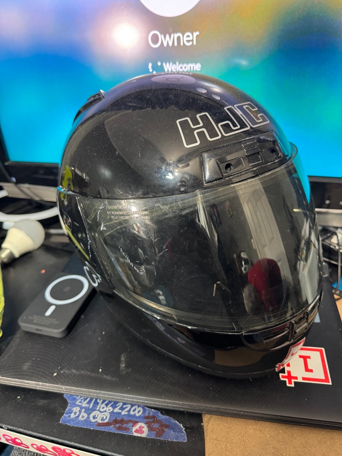 Motorcycle Helmet Black in Size SMALL