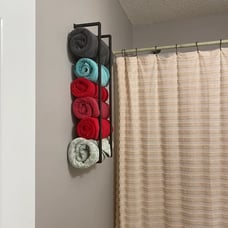 bathroom towel rack