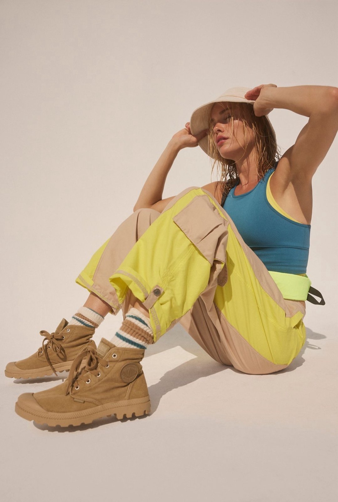 Free People Movement Mesmerize Me Colorblock Pants