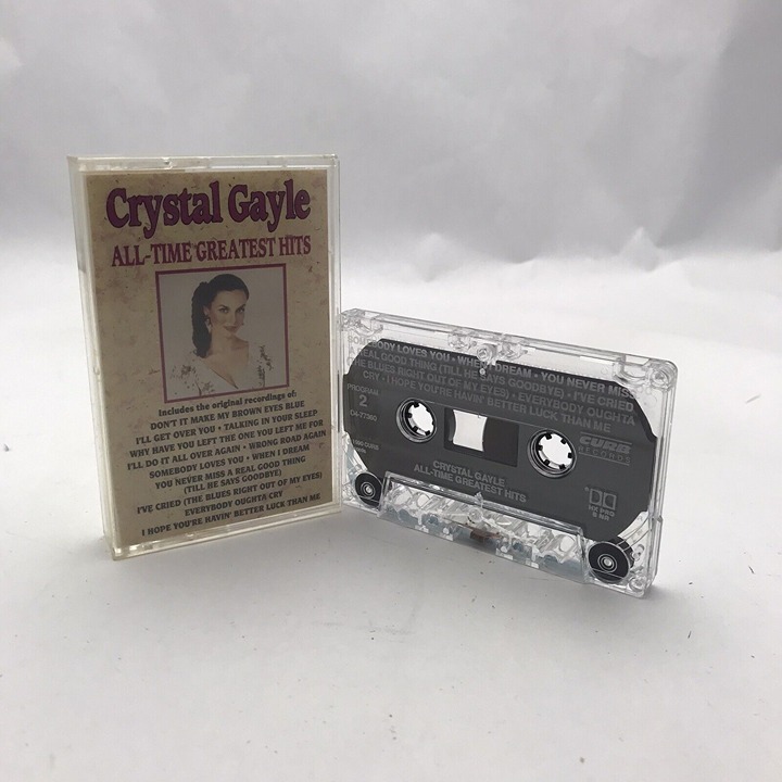 Crystal Gayle All-Time Greatest Hits Cassette.