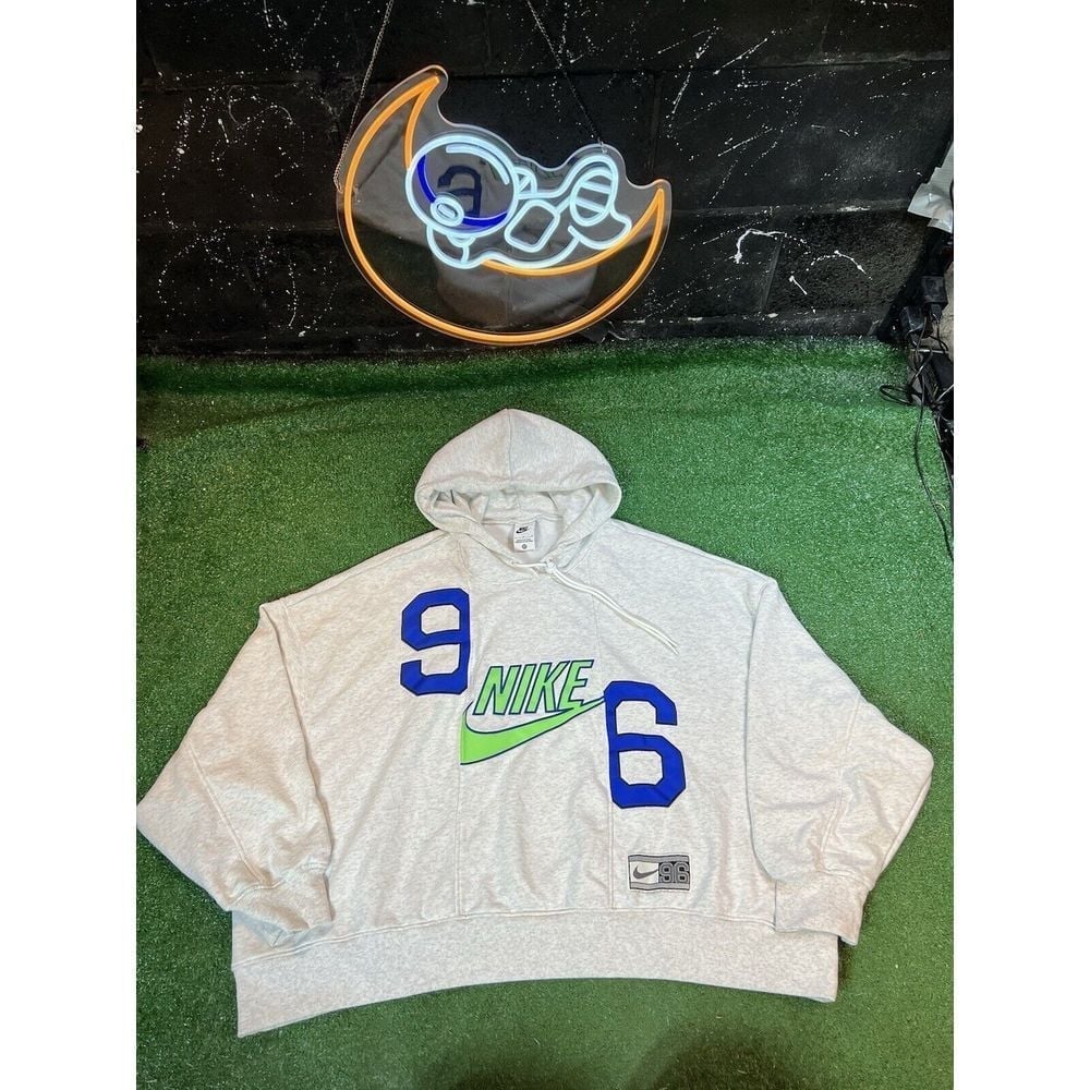 Nike Women's NSW Circa 96 Fleece Hoodie Size LG DV8086-051 Retail 130