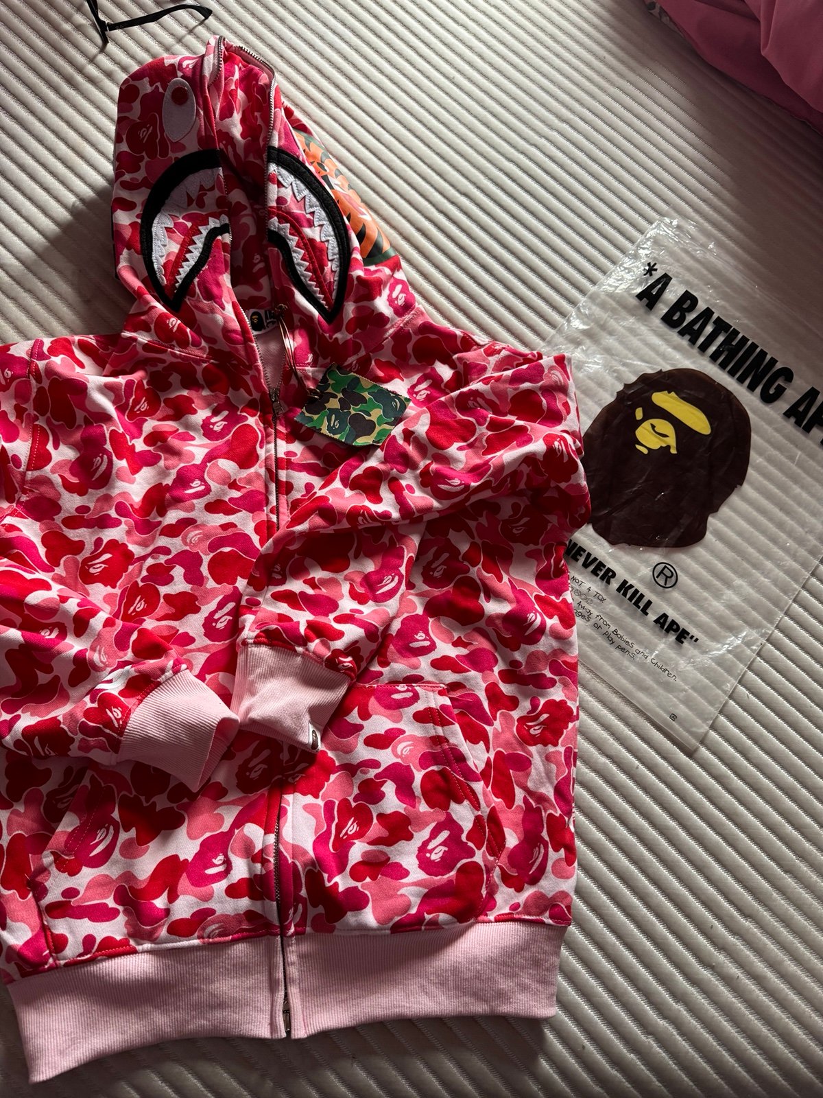 PINK Bape hoodie