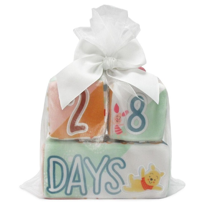 Disney Store Baby Winnie the Pooh and Friends Plush Milestone Baby Blocks NEW