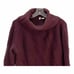 MOTH Women's Sweater Cowl Neck Long Sleeve High Low Knit Burgundy Red Medium