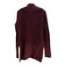 MOTH Women's Sweater Cowl Neck Long Sleeve High Low Knit Burgundy Red Medium