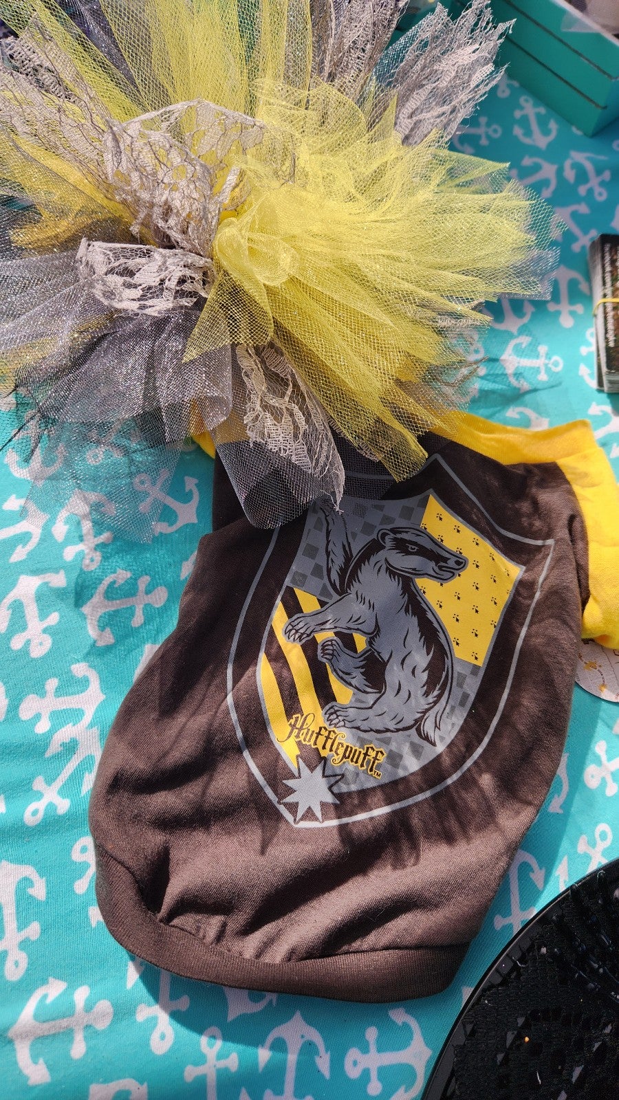 Harry potter Hufflepuff dog tutu set