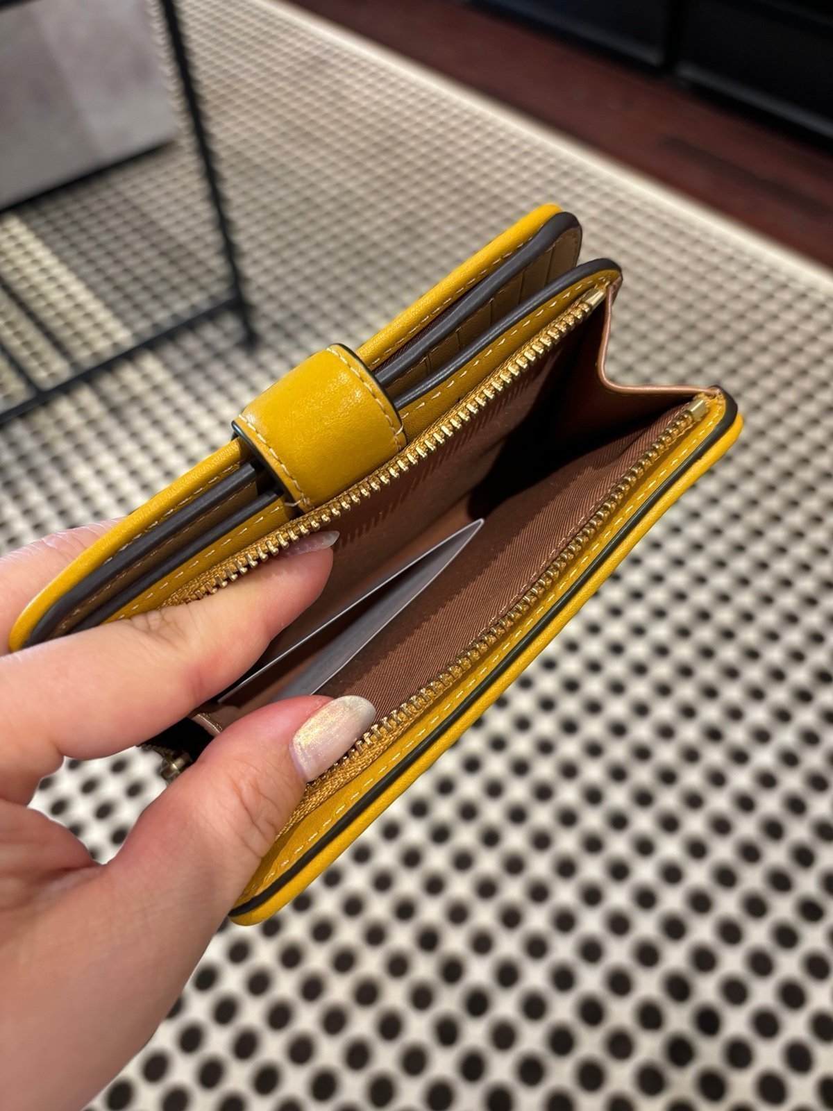 NWT Coach Tabby Medium Wallet Yellow Gold