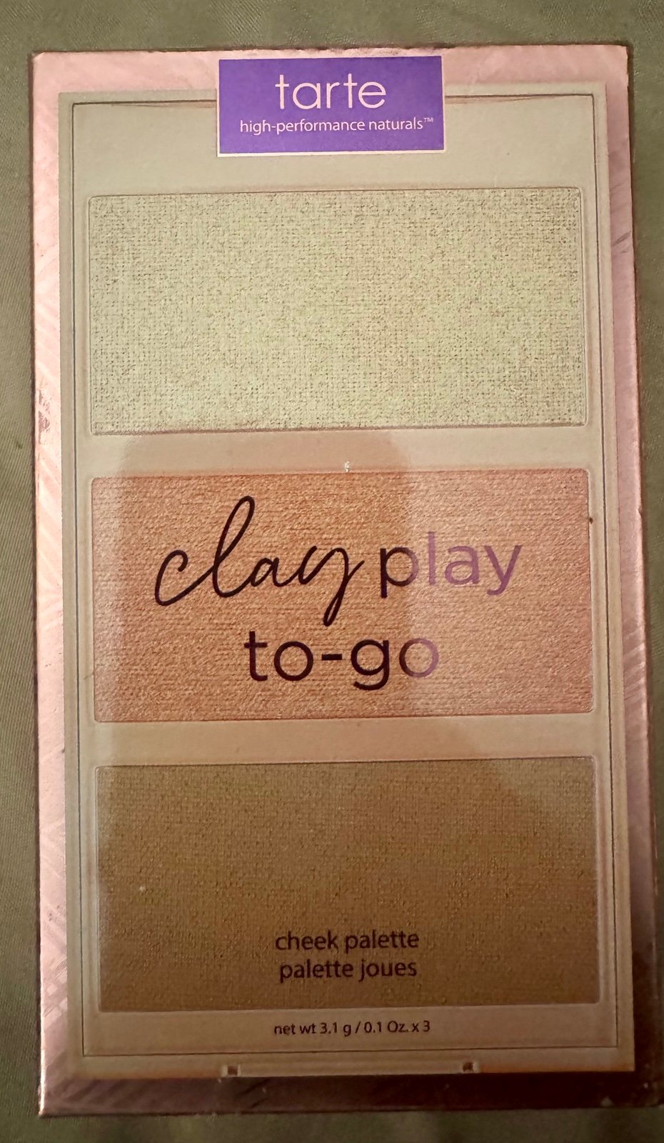 NIB Tarte Clay Play To-Go Cheek Palette