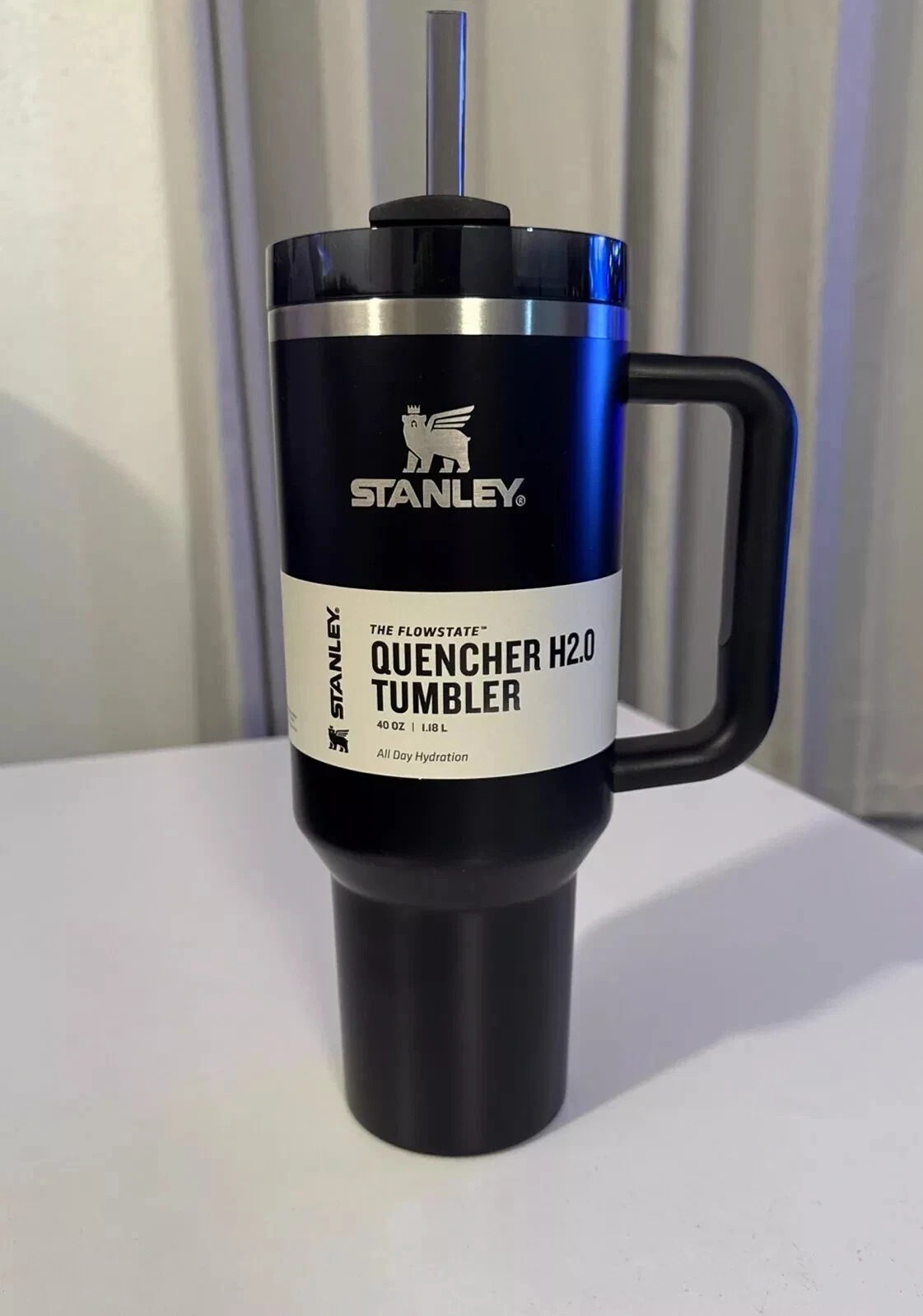 Stanley 40oz Stainless Steel H2.0 FlowState Quencher Tumbler Black