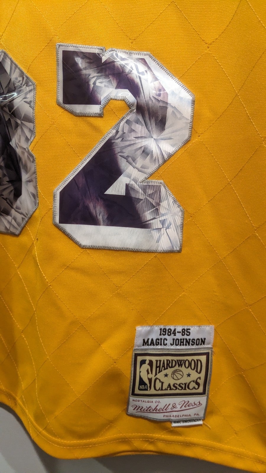 Magic Johnson diamond jersey