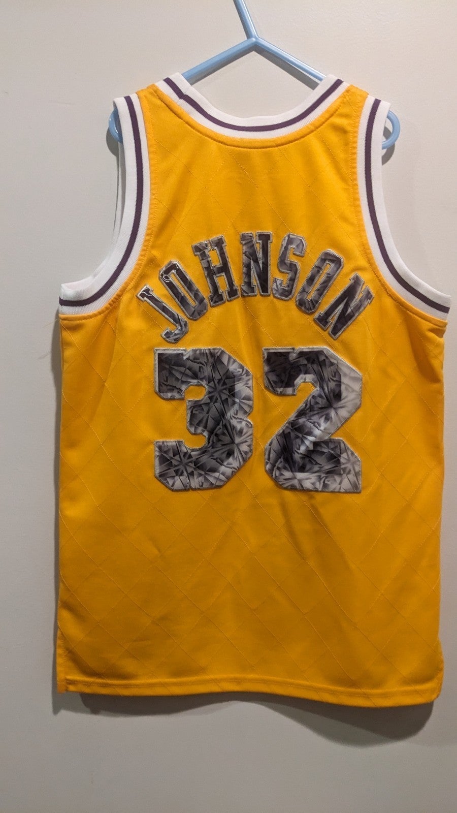 Magic Johnson diamond jersey