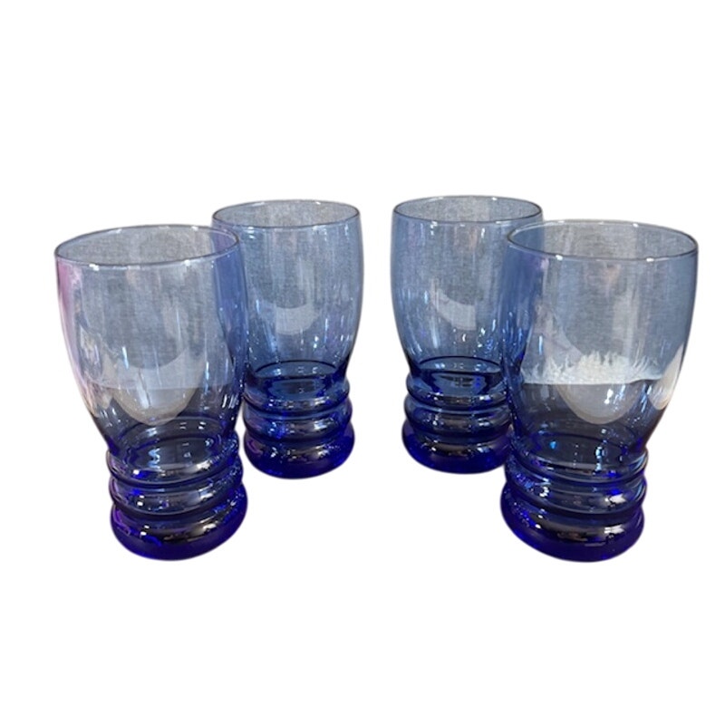 Libbey Cobalt Glass Set of Four