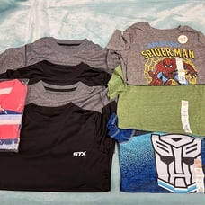 8 NEW boys short sleeve shirts- SIZE 7