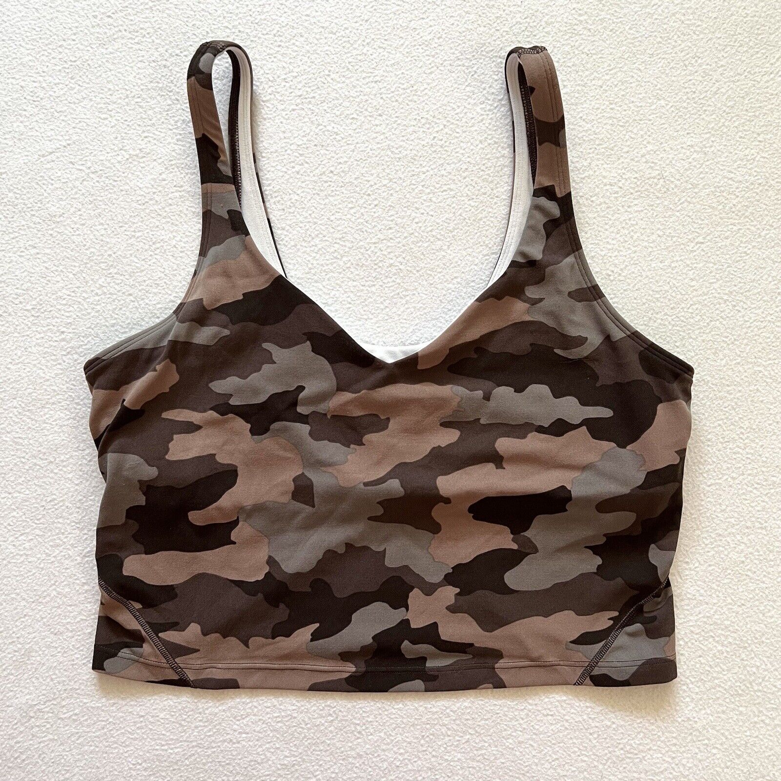 Lululemon Women Align Tank Top Heritage 365 Camo Dusty Bronze Multi Brown 10