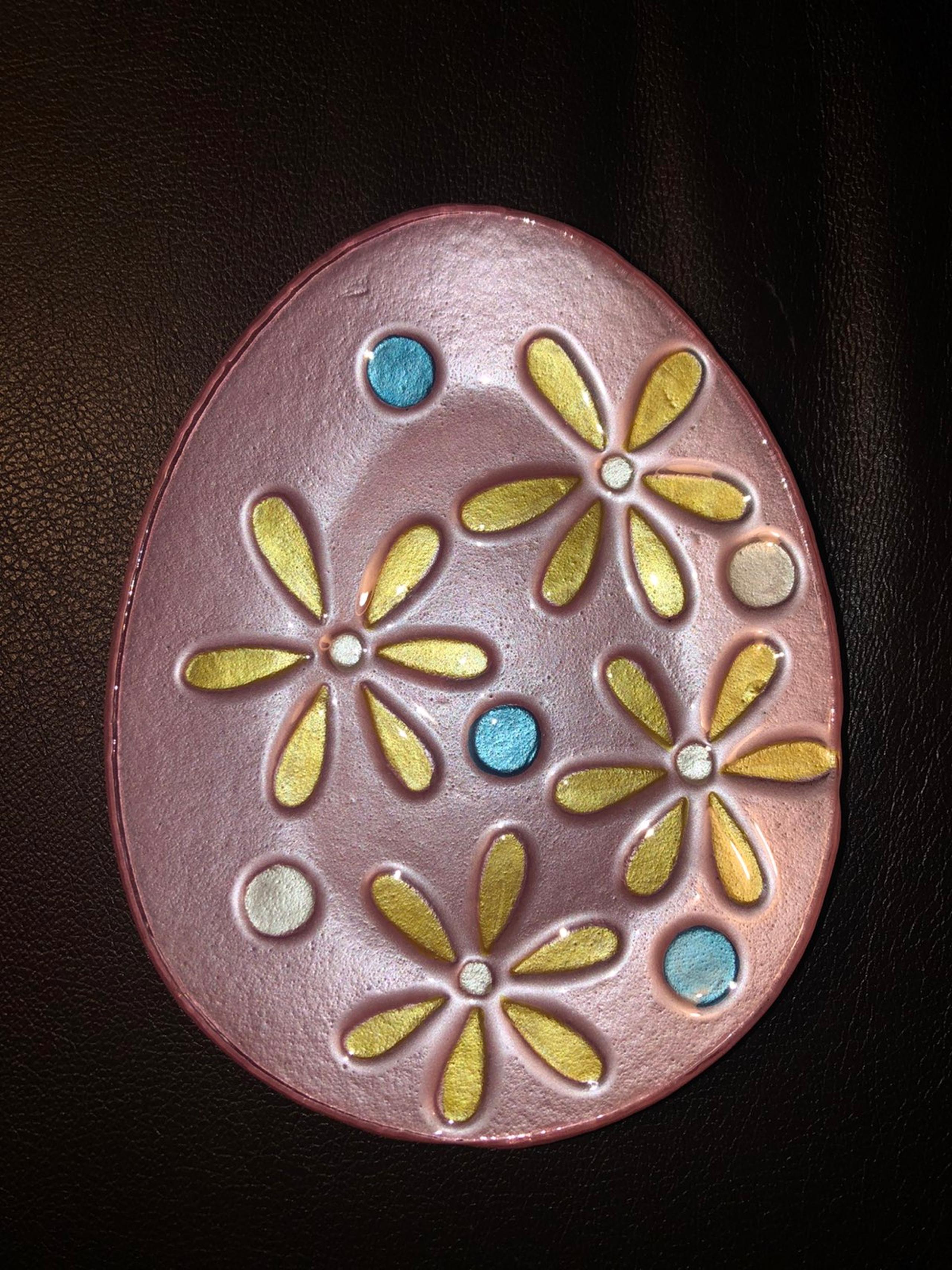 Kirkland's Easter Egg Snack Plate Pink