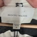Brochu Walker Lightweight 100% Cashmere Sweater Size Small Black Ivory Stripe D4