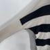 Brochu Walker Lightweight 100% Cashmere Sweater Size Small Black Ivory Stripe D4