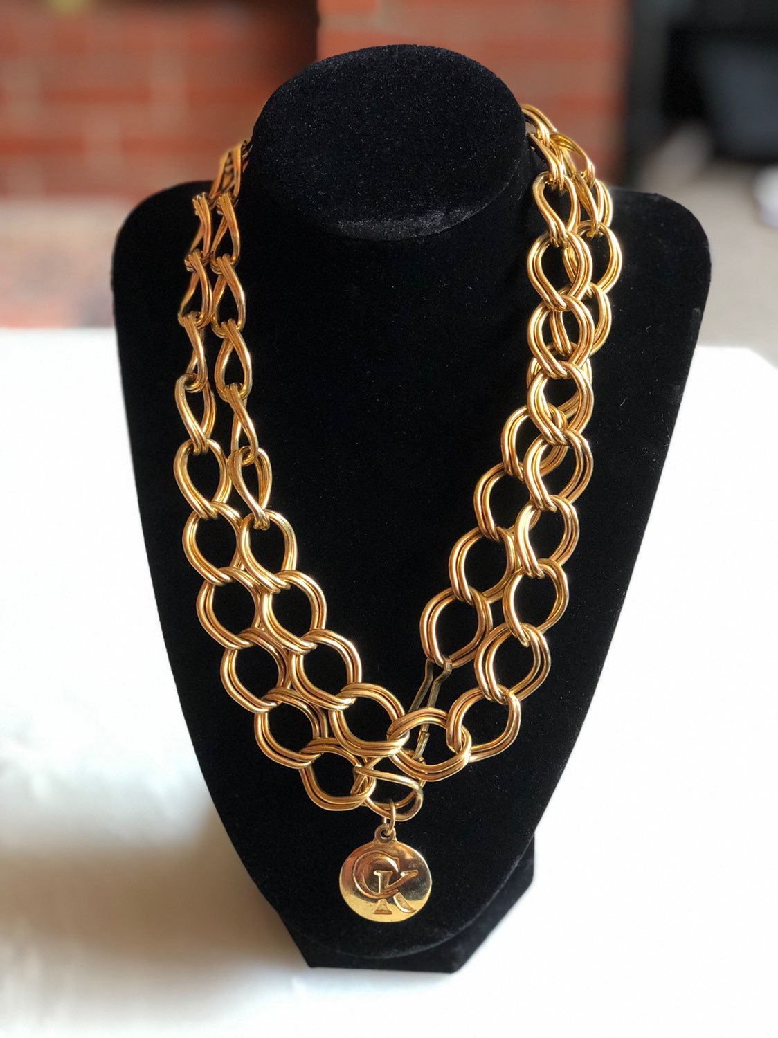 Vintage Gold Plated Chain Necklace