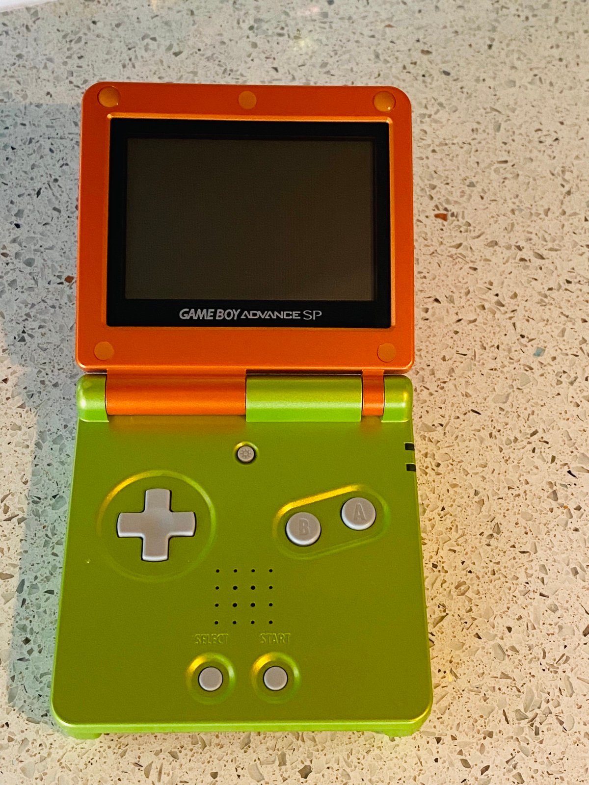 Nintendo Gameboy Advance SP Orange and Lime