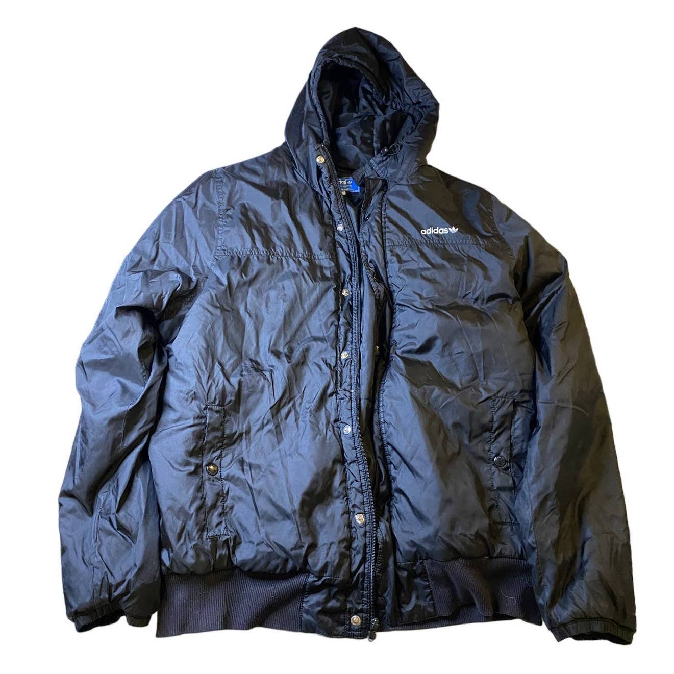 Adidas Originals Jacket Windbreaker Heavy Cal Surf Black Gray Size XL