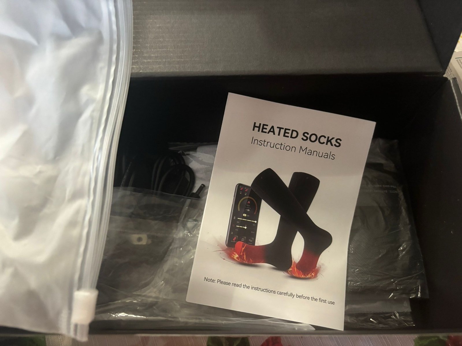 Heated socks size medium