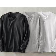 Package of 3 thermal Henleys