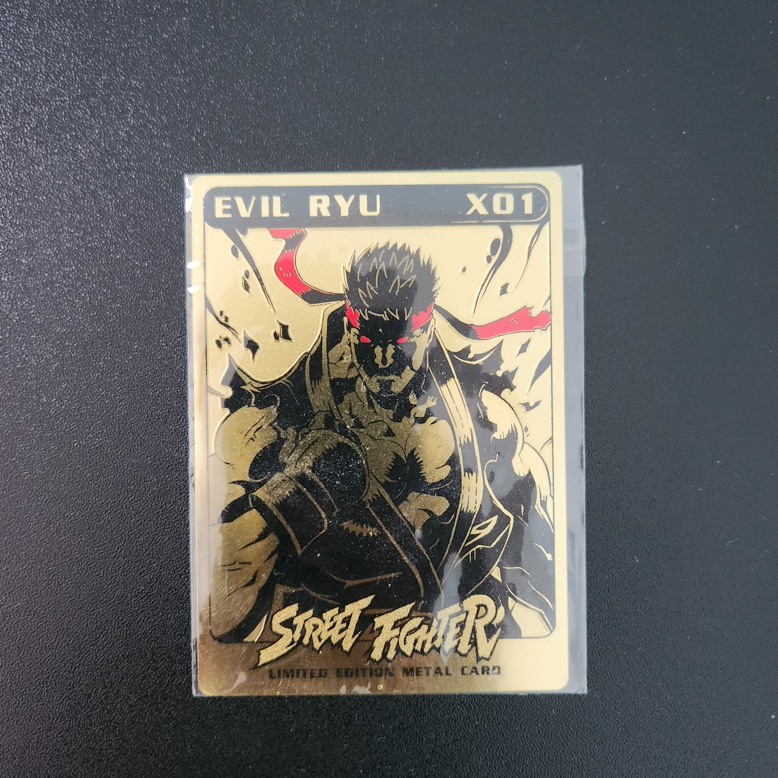 Evil Ryu x01 Street Fighter Limited Edition Metal Card